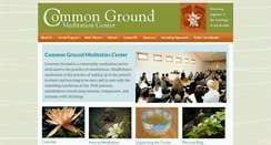 Desktop Screenshot of commongroundmeditation.org