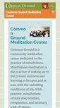 Mobile Screenshot of commongroundmeditation.org